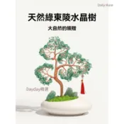 【開運招財】天然水晶｜天然綠東陵水晶發財樹吉祥家居玄關裝飾品擺件喬遷開業送禮長青樹