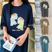 短睡衣 睡衣裙 奇奇蒂蒂 有口袋 4XL KT 寬鬆睡衣 大尺碼 居家服  睡裙 連身睡衣 居家睡衣 可外穿洋裝