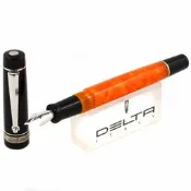全新 Delta Dolcevita Slim 義大利Delta鋼筆 14K 金  銀色筆尖筆夾 EF尖