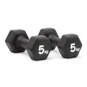 【adidas 愛迪達】六角健身啞鈴(5kg/2入)