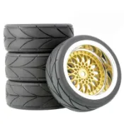 【現貨】頑皮龍D12 RC遙控車模型 HSP無限1/10 膠胎 硬胎 光頭胎 飄移胎 平跑胎 改前後短車軸 轉換器 輪胎
