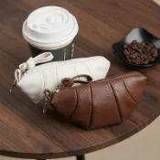 免運🛒全場8折👜pu掛脖牛角包mini女斜挎包拉鍊羊角餃子包錢鑰匙包