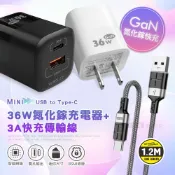 WELLY 威力  36W氮化鎵GaN 雙孔充電器+