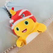 🔥臺灣熱銷🔥可愛舞獅小奶龍毛絨玩具龍年吉祥物公仔恐龍兒童玩偶生日禮物