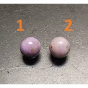 ☆☆13.2mm~天然 玉化溫潤 粉紫粉花 色系 舒俱徠 單珠(均一價)(NO：9)~☆☆