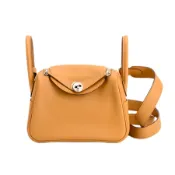 【DOKODEMO】【二手】愛馬仕 HERMES 單肩背包 Mini Lindy Verso Veau Swift 芝麻色
