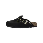 (店+)【BIRKENSTOCK 勃肯】1030491 Birkenstock Boston 時尚舒適包頭拖鞋 女款 黑色