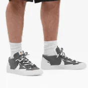 Sacai x Nike Blazer Low Lron Grey 黑白 雙勾 結構低幫休閒百搭板鞋 男鞋