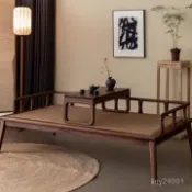 「森活良品・」免運😊新中式禪意羅漢床小戶型家用實木貴妃榻客廳沙髮床辦公室雙人床