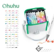 【Ohuhu】72色雙頭酒精性麥克筆套組 - 柔和色系 ( 台灣總代理 - 原廠公司貨 )