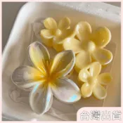 ✨臺灣出貨✨【飾飾如意】桂花糕~黃色花朵抓夾髮夾女百搭高級感夾子頭飾後腦勺鯊魚夾大號✅可開發票