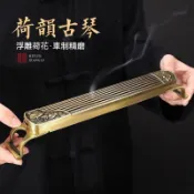 臥香爐 禪意仿古熏香爐 復古銅製鏤空線香爐臥香盒 室內香插茶道香薰檀沉香 居家茶道靜心沉香檀香文玩擺件