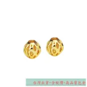 Xs-保色14K包金珠散珠鏤空珠網隔珠圓珠子手工diy手鏈項鍊飾品配件