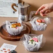 ☆全館現貨☆ 透明 手提西點盒 蛋糕盒 水果盒 野餐盒 奶酪盒 手提盒 塑膠盒 餐盒 果凍盒 布丁盒 提拉米蘇盒 塑膠碗