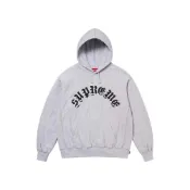 (店+)【SUPREME】SUPREME OLD ENGLISH HOODED HTH GREY 帽踢 灰色 SUP-524 [台灣現貨]