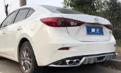 【車王小舖】馬自達3 ALL NEW MAZDA3 馬3 M3 雙出尾管 大包 小包 後包圍 後下巴 後保桿