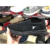 oh shose👟DIADORA 舒壓健走鞋 全黑 DA73296 男鞋 懶人鞋 便鞋 無鞋帶 寬楦