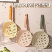 【廚房好物】 日式耐高溫 大號撈麵漏勺長柄瀝水漏勺 耐高溫麵撈 大漏勺 長柄圓網勺 撈麵勺子 過濾勺 撈餃子勺 廚房漏勺