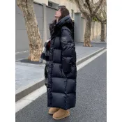 ❄️冬季新款 特惠出清 羽絨外套 棉服外套 保暖外套特價出清反季黑金羽絨棉服女冬季新款長款過膝棉衣加厚寬鬆棉襖外套