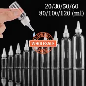 【批發價】5-120ml 透明擠壓滴管瓶 / 可再裝擠壓瓶鱷魚皮 / 廚房醋油糖漿瓶分配器工具