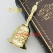 ⭐好物優選⭐ 純銅手搖鈴鐺響聲大風鈴手拿歐式復古雕花高檔成人銅搖鈴古風⭐長晨商貿⭐