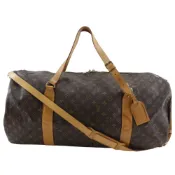 【DOKODEMO】LOUIS VUITTONSac Polochon Boston 包 M41222 Monogram 帆布 1995 棕色 SP0995 斜背包、肩背包、手提包、兩用包、A4 尺寸、雙拉鍊、Sac 款式、男女通用 [二手]