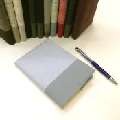 精緻A6布書衣~淡藍色(獨一商品)B04-056