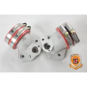 新雅部品 新勁戰噴射短岐管上30mm下25．5mm(另有28mm30mm32mm節流閥)
