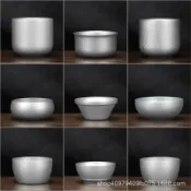 功夫茶杯 純鈦主人杯 品茗杯 斗笠杯 便攜茶具 茶碗 茶盞 鈦合金茶杯 防燙手設計