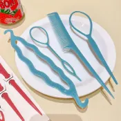 (店+)編髮工具4件套｜編髮神器 梳子 編髮用 懶人拉髮針 盤髮造型神器