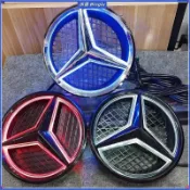 💦BENZ水箱罩發光大標 W204 W205 W212 W213 賓士A/B/C/E/S/GL級通用發光LOGO鏤空大標