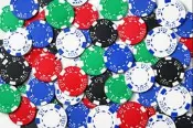 【同花順圖案｜25片入】拉斯維加斯加重籌碼 25-G5｜撲克／麻將／德州撲克專用｜台灣製｜同同大賣場
