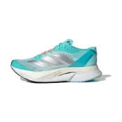 (店+)【adidas 愛迪達】ID6901 adidas Adizero Boston 12 舒適百搭 PU織物合成革減震防滑透氣 低幫 碳板 訓練長跑跑步鞋 女款 藍色 愛迪達女鞋 運動鞋女 女鞋