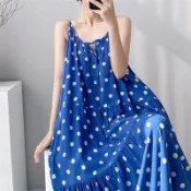 【韓國K.W.】韓國空運輕棉麻午夜誘惑高品質免穿搭洋裝(小香風/輕量涼感/洋裝/休閒/日系/通勤/渡假)