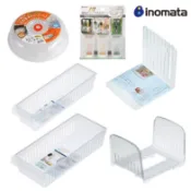 世界GO 日本 inomata 冰箱收納小物 醬料收納 冰箱收納盒 收納盒 冰箱置物 置物盒 冷凍隔板架 L型分隔板
