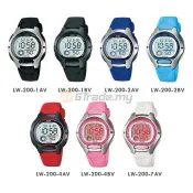 卡西歐 CASIO 兒童手錶 可愛電子錶LW-200系列防水/照明 台灣卡西歐公司貨 保固一年附原廠保卡