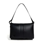 Adidas Puffy Msg Bag 黑色 亮面 斜背包 郵差包 單肩 可調式背帶 手提包 KW1274