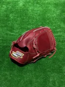 棒球世界 全新SSK全牛皮棒球壘球投手專用手套全封檔SSK880C特價酒紅色