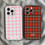 ins粉色格紋 OPPO A6S A3X A5X A6X A91 A92S A96 A97 A98 A79 軟殼 手機殼