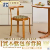 優印良品家居 公司貨 可開發票 【免運 復古實木靠背椅】中古風實木餐椅 咖啡店餐桌椅 可堆疊軟墊椅 實木軟包餐椅 中古風靠背餐椅 靠背休閒椅697 工廠直銷 店長新品推薦 6y82201
