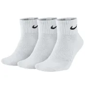 【NIKE 耐吉】襪子 Performance  白 三雙入 短襪 棉質 薄款 穿搭 白襪 小勾(SX4706-101)