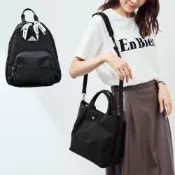 【WHOSE BAG】輕量防潑水手提側背包＋韓系戶外mini後背包 女用雙件組合優惠