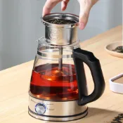 (店+)全自動智能蒸煮茶壺乾溼分離茶具 蒸汽玻璃煮茶壺 快煮養生壺 花茶壺 泡茶壺