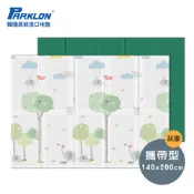 【現貨】韓國 PARKLON 帕龍 1.2cm攜帶型回紋摺疊墊｜防水輕巧 野餐露營必備 - 大象新樂園灰 (附提袋)