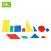 ※旭陽教育用品社※USL遊思樂益智教具系列-方形邏輯分數板/48pcs/軟質/4色/幾何拼圖