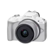 【順發線上購物】Canon EOS R50 RF-S18-45mm f/4.5-6.3 IS STM單鏡組無反光鏡相機-白
