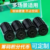 定製麻將棊牌室專用籌碼幣塑料幣積分兌換代幣小金幣積分卡奬勵幣