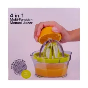 (店+)易轉榨汁器 4件組 多功能 果汁機 榨汁機 研磨器 磨泥器 蛋黃 蛋清分離器 刻度量杯 副食品《現貨》【宅裡買】