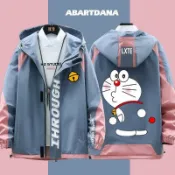 【低價免運】機器貓哆啦a夢外套潮流休閒衣服寬鬆夾克上衣青少年男春秋裝情侶 適合