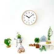 KATOMOKU plywood clock 10 自然色 (km-76NA) 掛鐘 日本製造